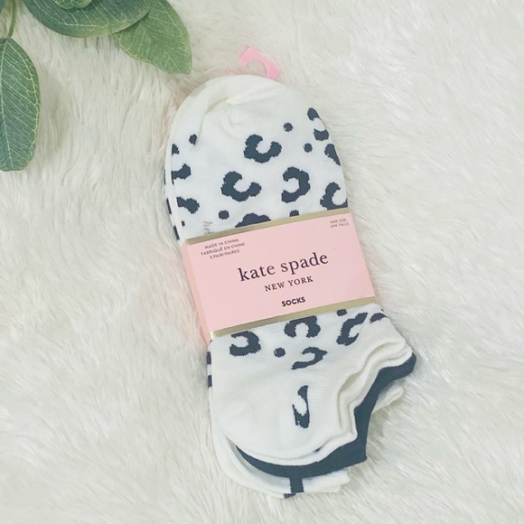 kate spade Accessories - New! Kate Spade 3 pk No Show Socks